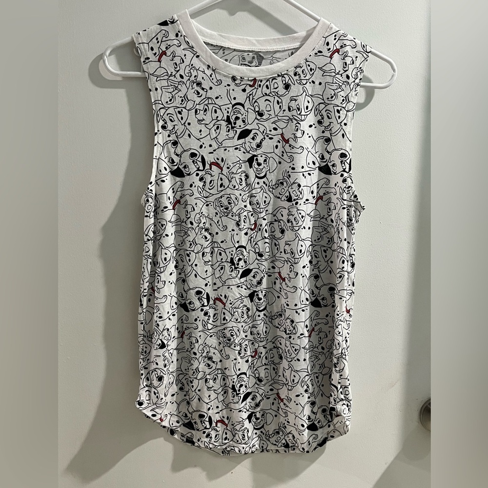 Disney 101 Dalmatian Sleeveless Tank Top, size small